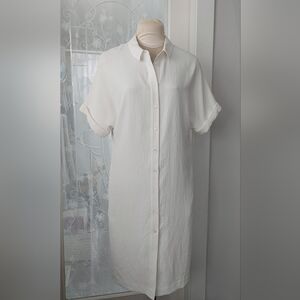 Babaton Off White Shirt Dress | Size M